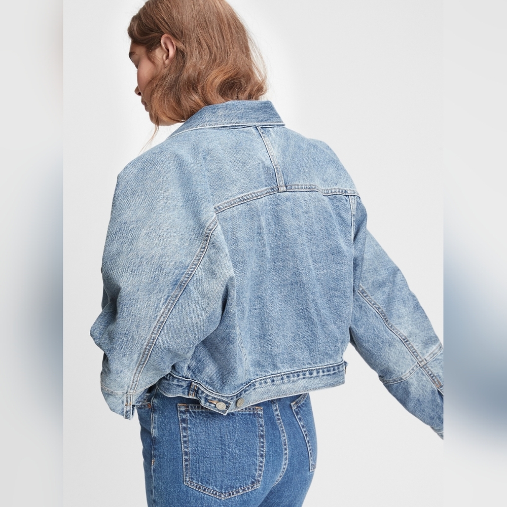 GAP Dolman Icon Denim Jacket XL - Picture 3 of 12